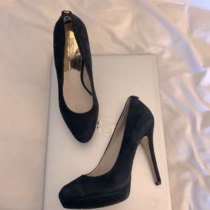 Michael Kors black suede shoe